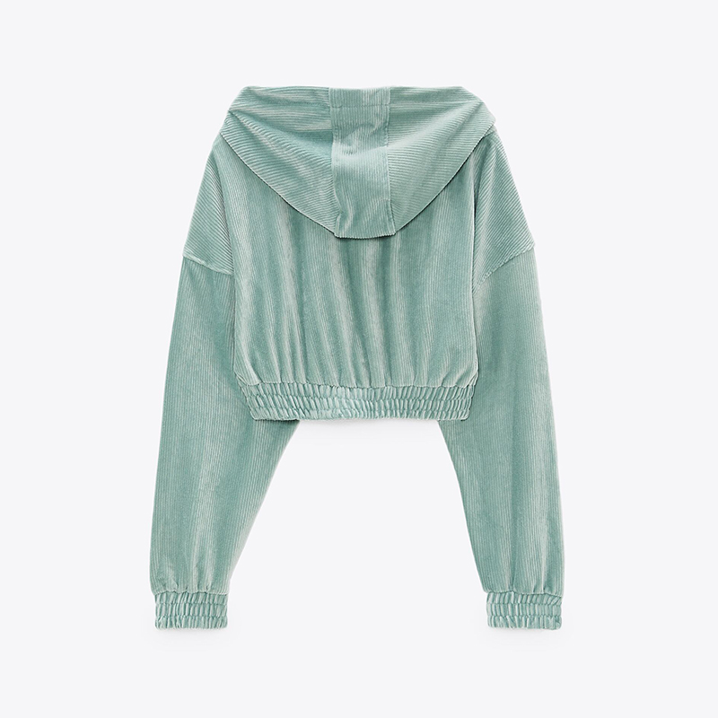 Cropped velvet hoodie & Pants