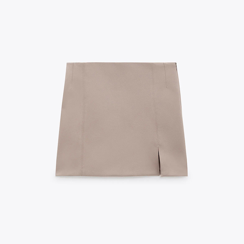 Short blazer & Slit mini skirt