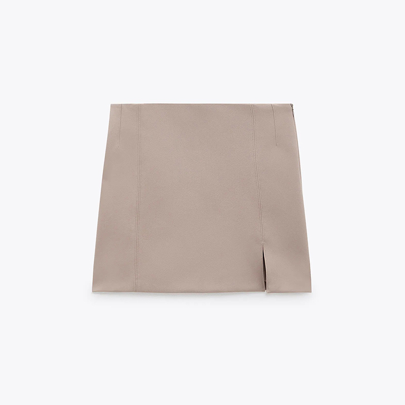 Short blazer & Slit mini skirt