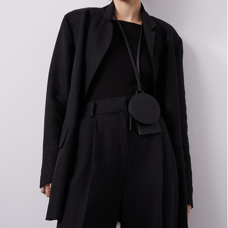 Oversized linen blend blazer