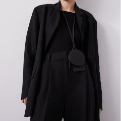 Oversized linen blend blazer