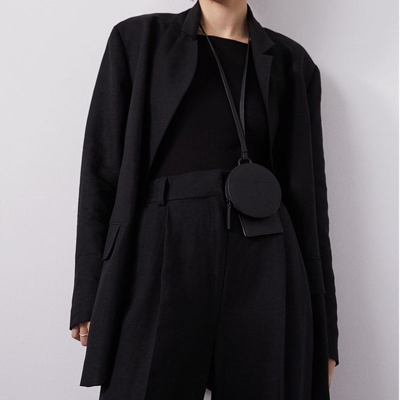 Oversized linen blend blazer