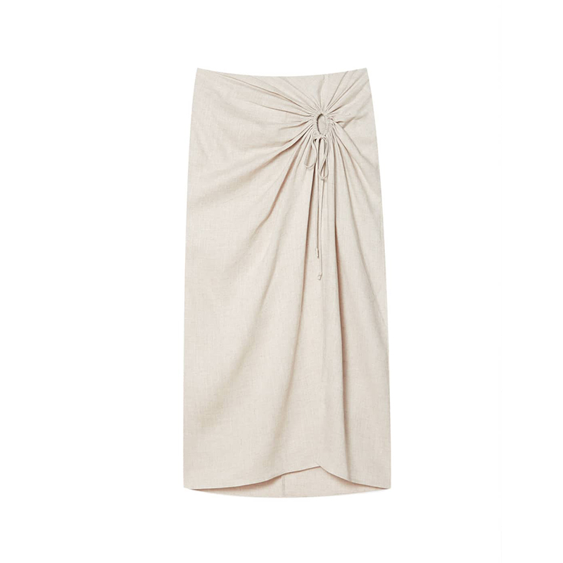 Pleated Midi skirt