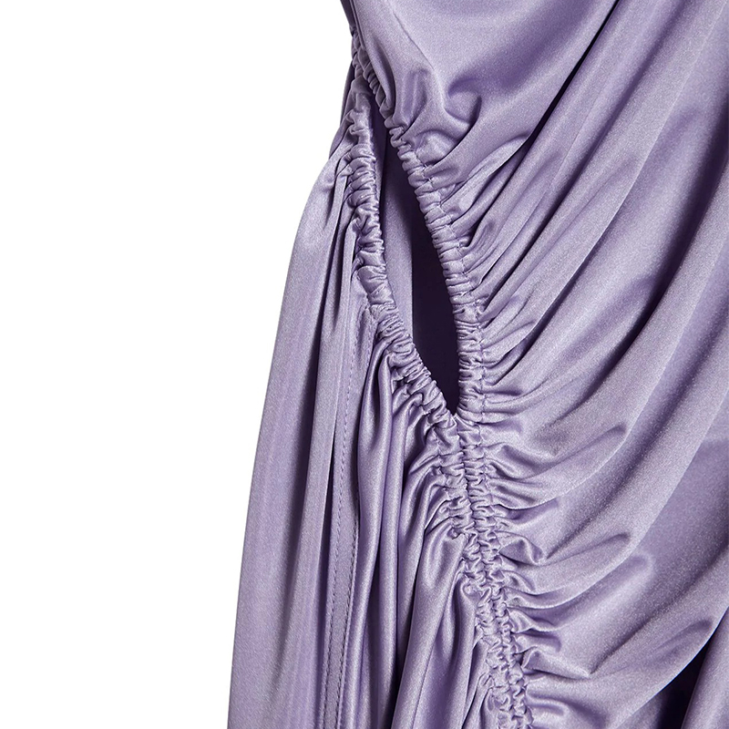 Satin knit mini dress