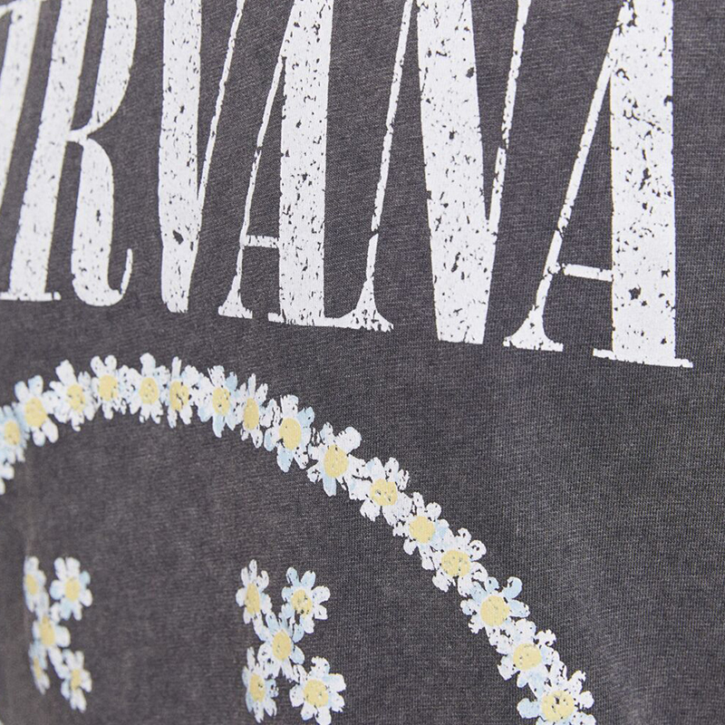 Nirvana series floral short-sleeved T-shirt