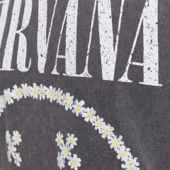 Nirvana series floral short-sleeved T-shirt