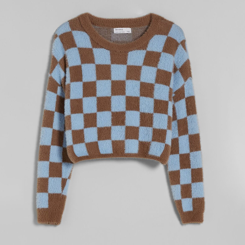 Check sweater