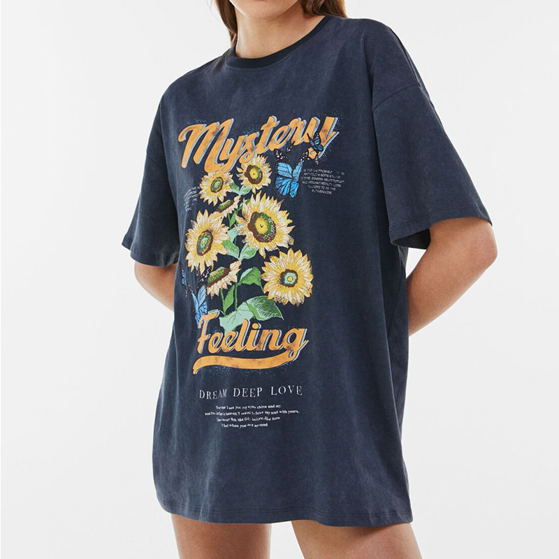 Printed oversized T-shirt