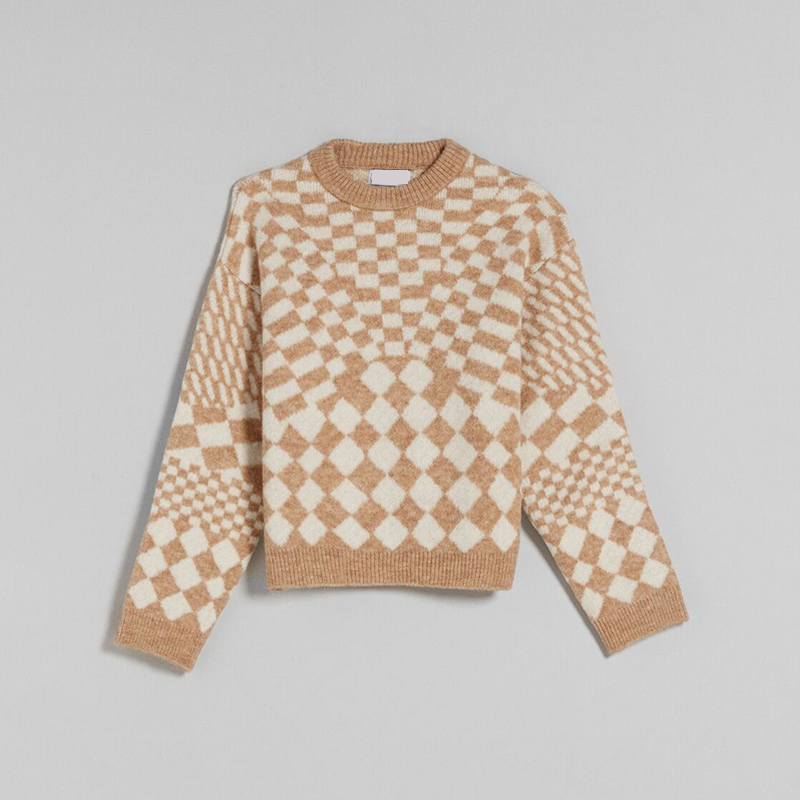 Plaid sweater