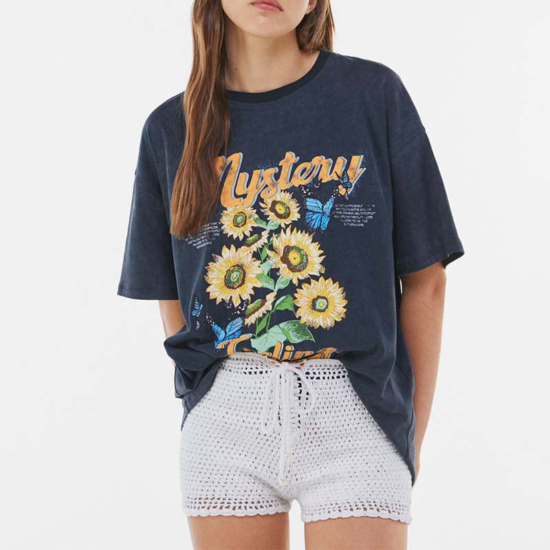 Printed oversized T-shirt