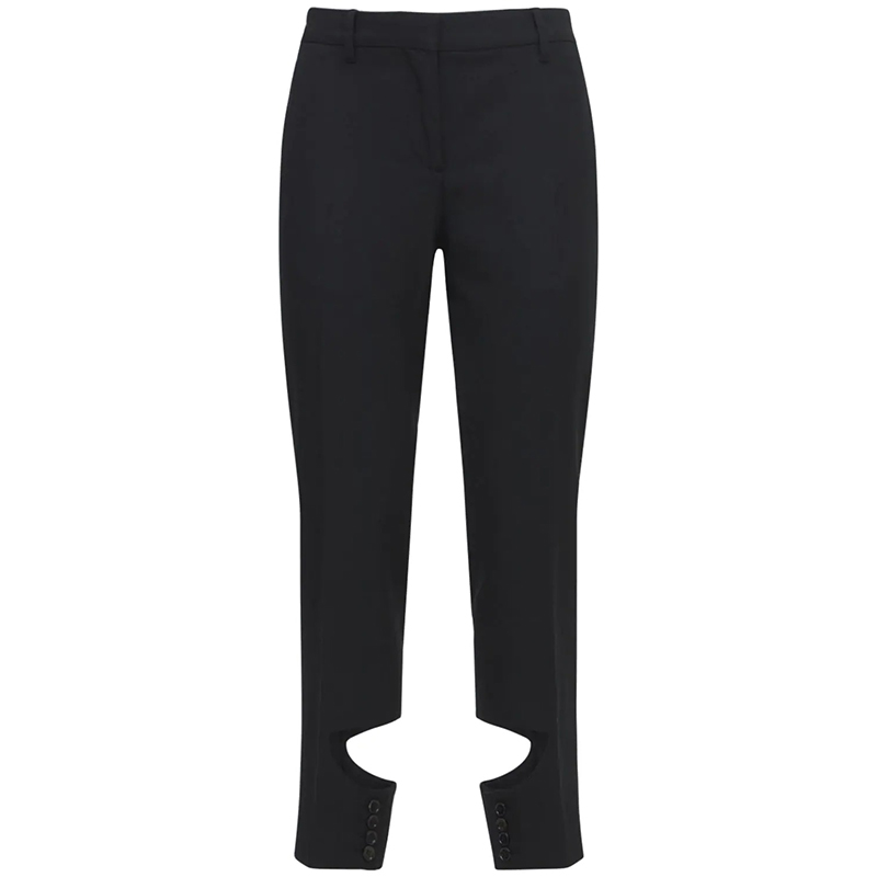 Cutout wool pants