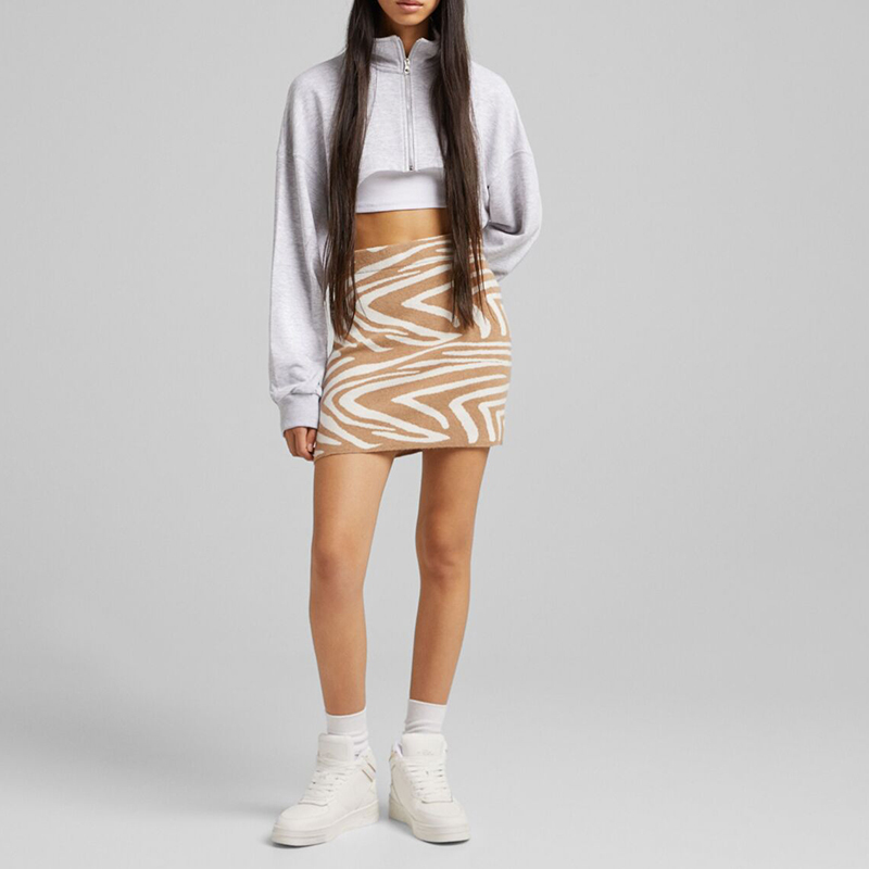 Zebra print skirt