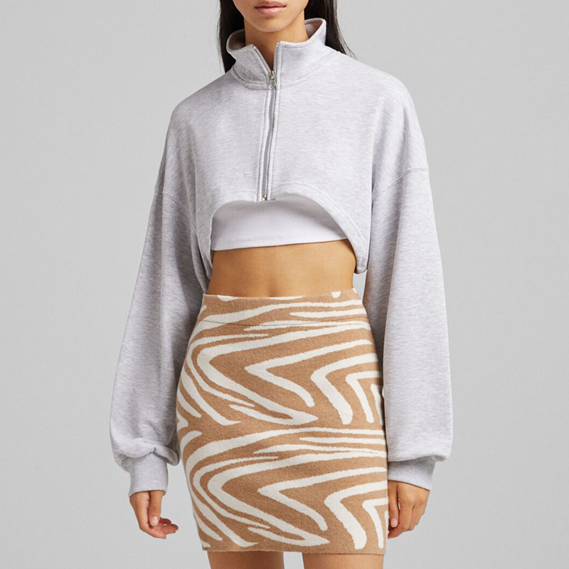 Zebra print skirt