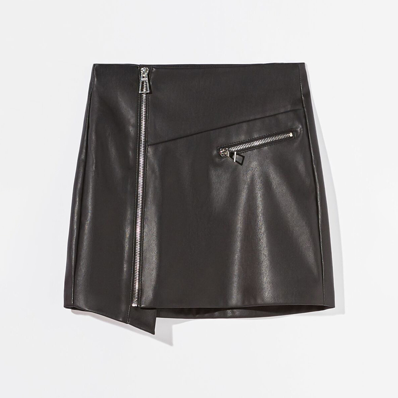 Zip design skirt