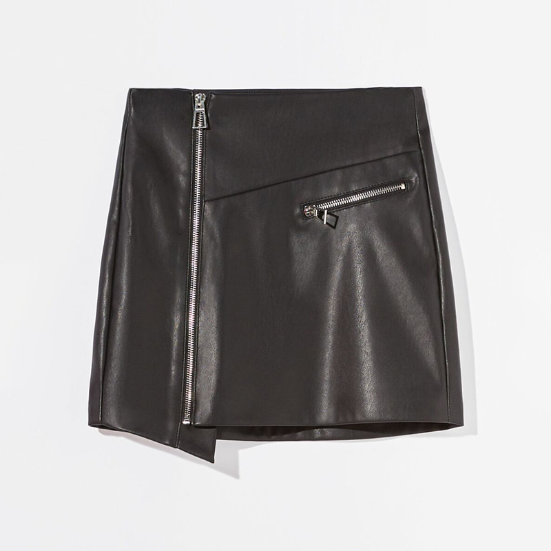 Zip design skirt