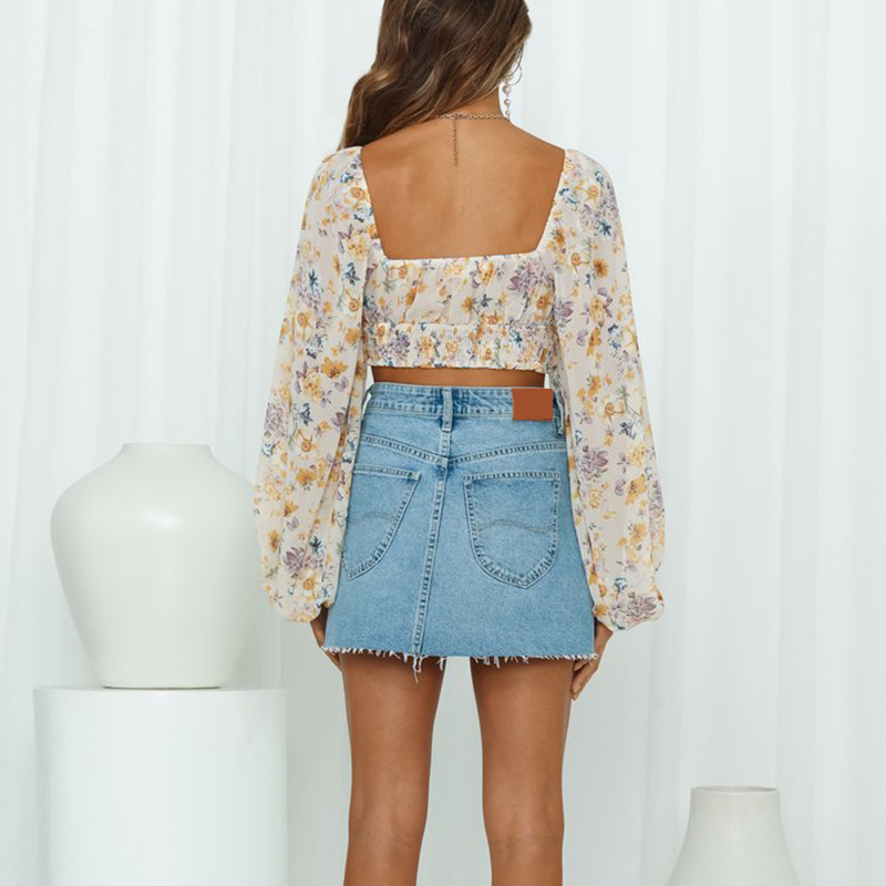 NO THORNS CROP TOP BEIGE