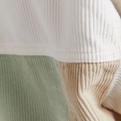 Multicolor corduroy shirt jacket