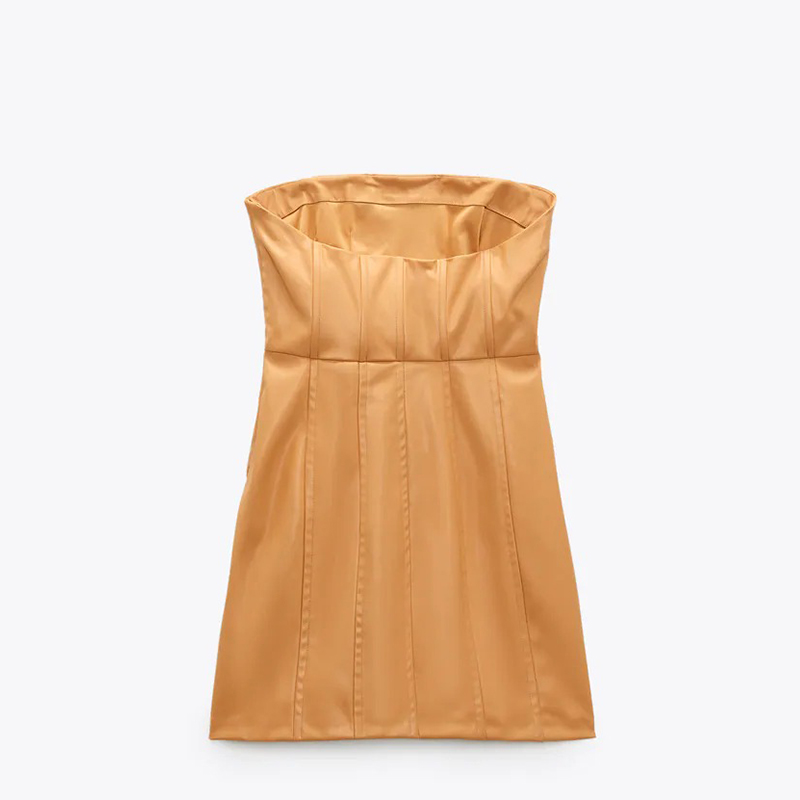 Faux leather dress