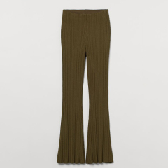 Ribbed crop top trousers