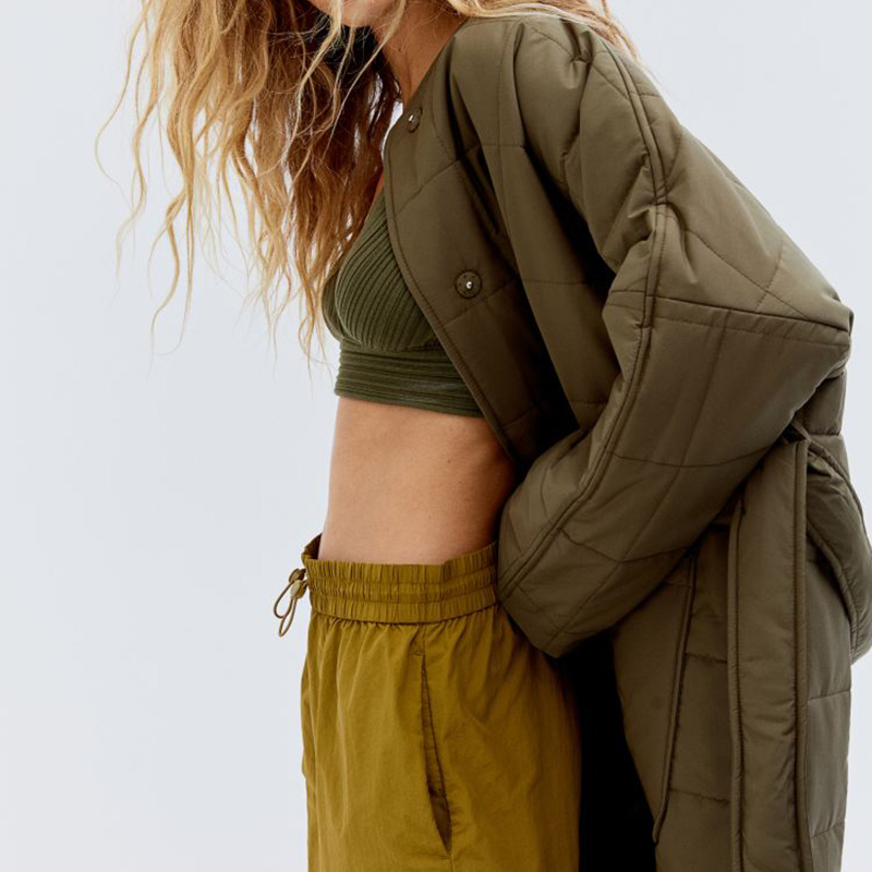 Ribbed crop top trousers