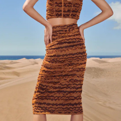 Tulle midi skirt