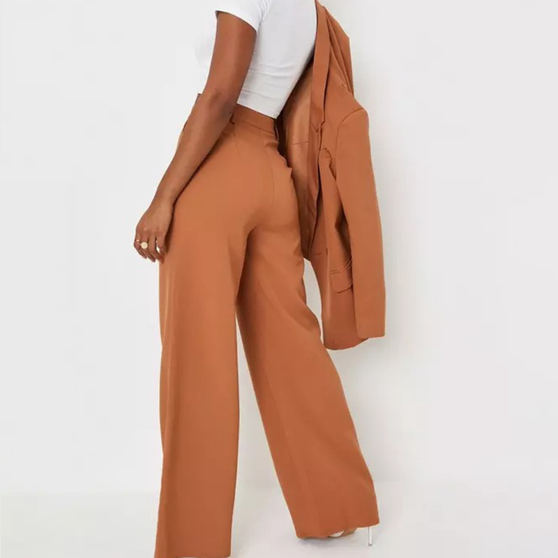 Tall Camel Tailored Wide Leg Trousers