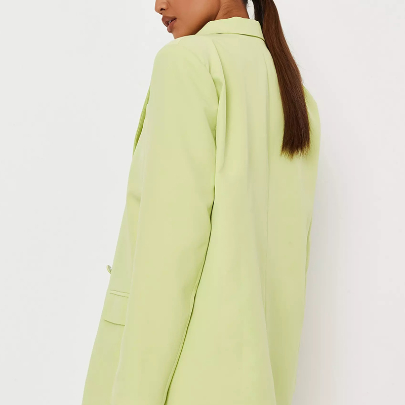 Tall Lime Tailored Double Breasted Blazer