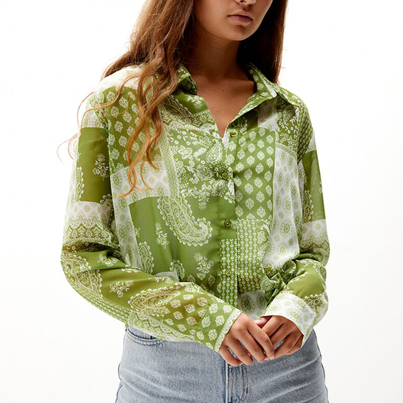 Chiffon Button Down Top