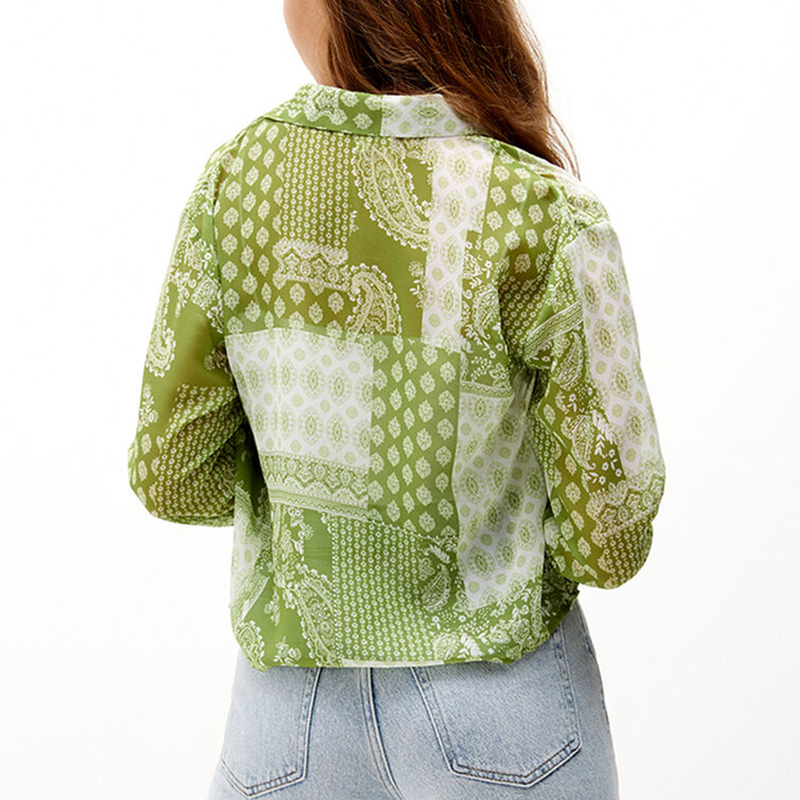Chiffon Button Down Top
