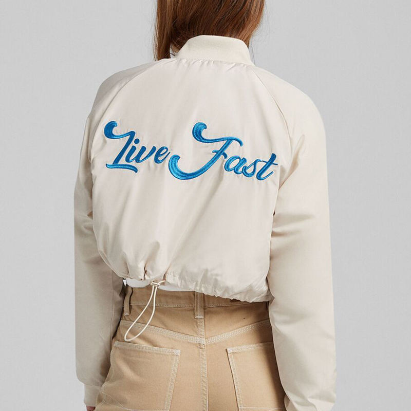 Short bomber jacket