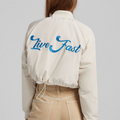Short bomber jacket
