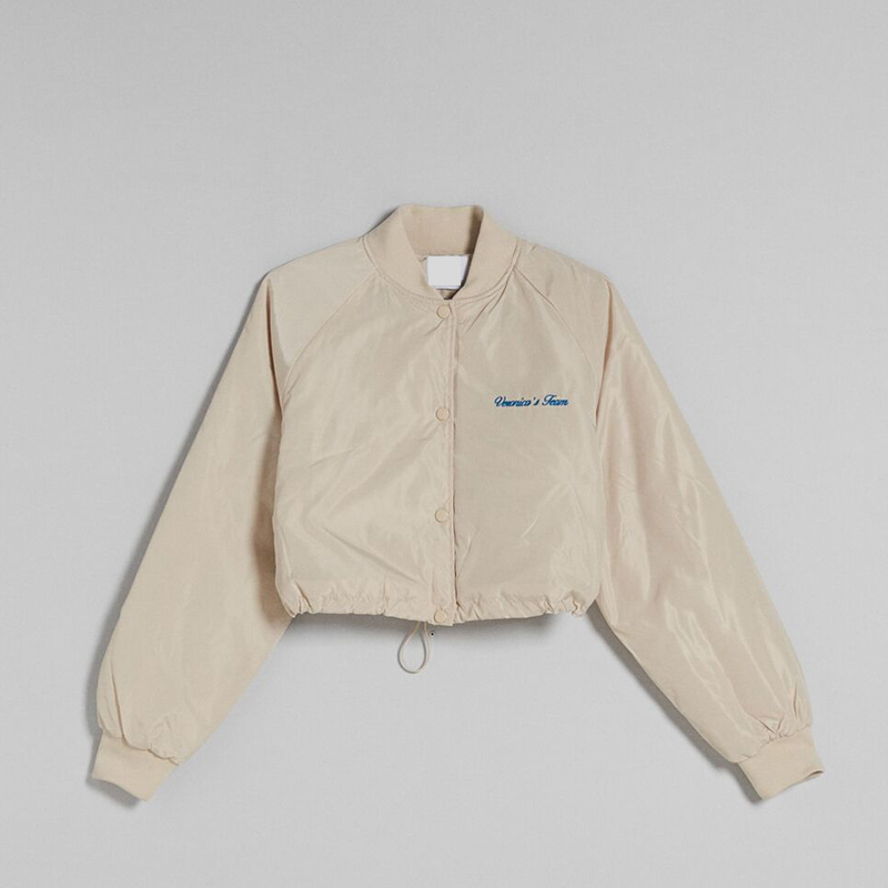 Short bomber jacket