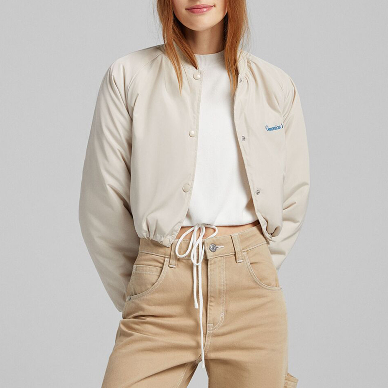 Short bomber jacket