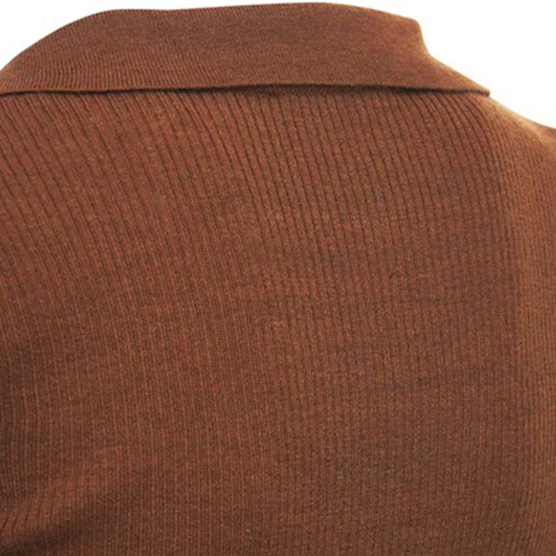 Knitted polo sweater