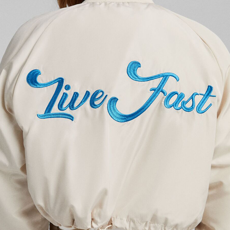 Short bomber jacket