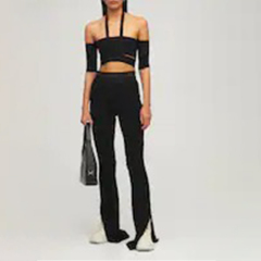 Off-the-shoulder knitted top