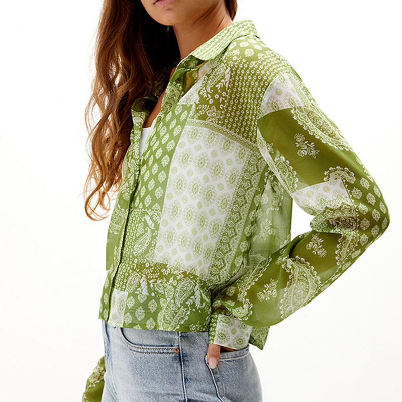 Chiffon Button Down Top