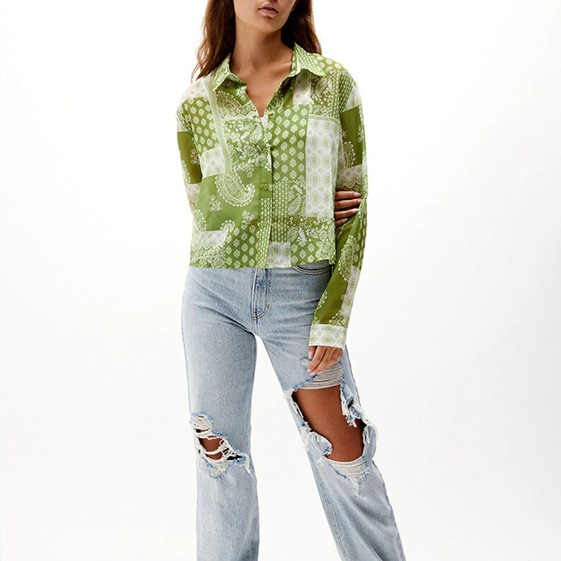 Chiffon Button Down Top