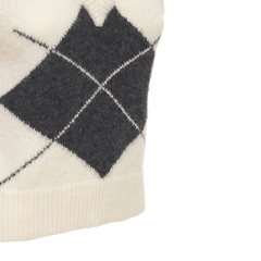 Alpaca blend knitted wool vest