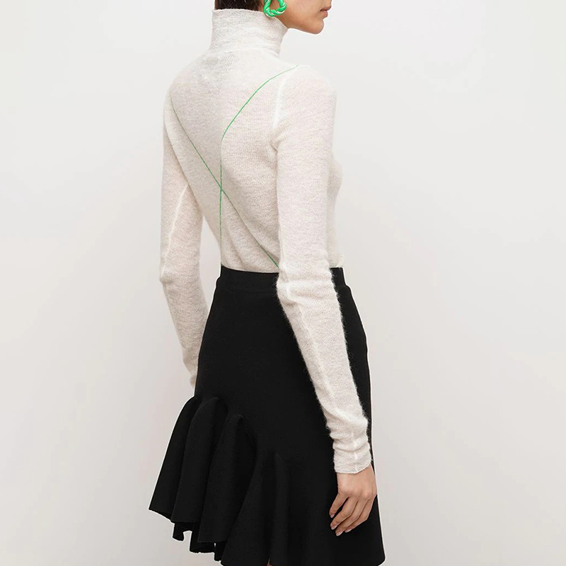 Blend Knit Turtleneck Sweater