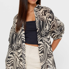 Dark flowy shirt
