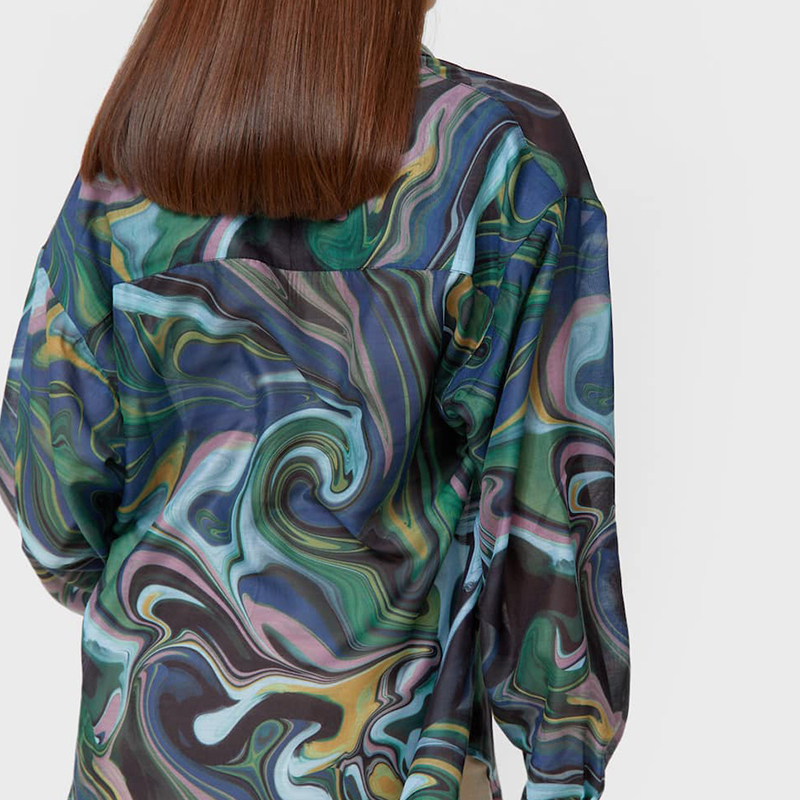 Dark flowy shirt