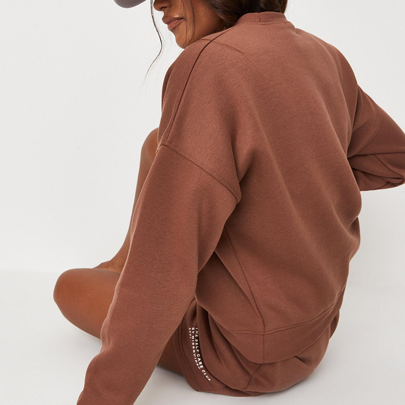 Chocolate love thyself oversized sweatshirt