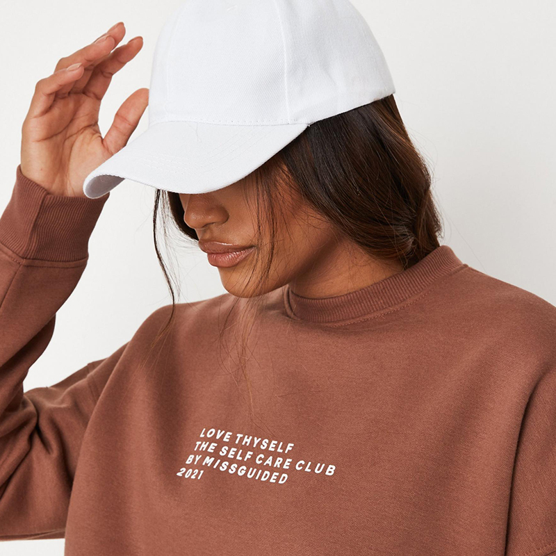Chocolate love thyself oversized sweatshirt