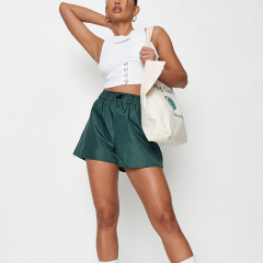 White rib corset top
