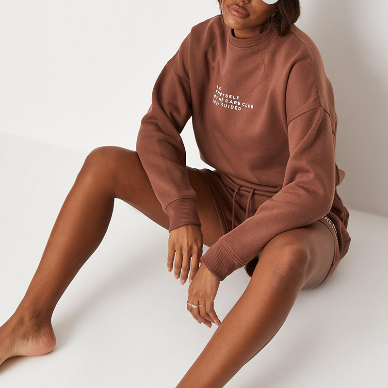 Chocolate love thyself oversized sweatshirt