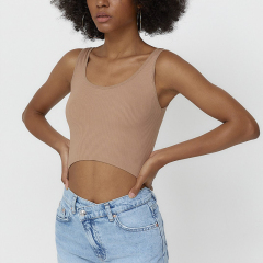 Short suspender T-shirt
