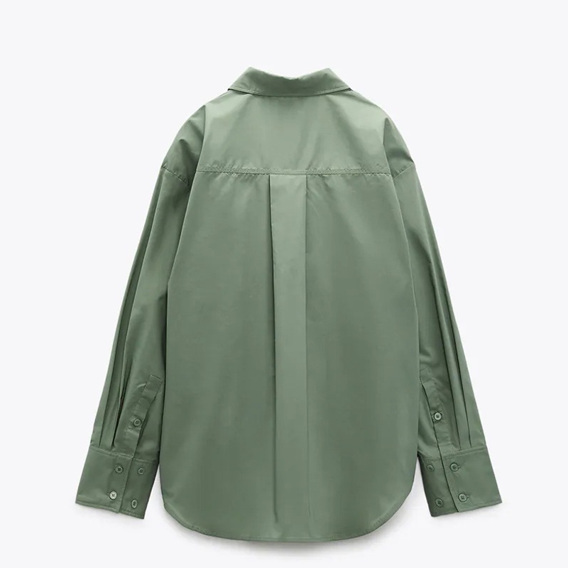 Poplin pockets shirt