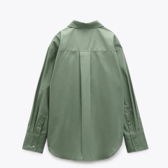 Poplin pockets shirt