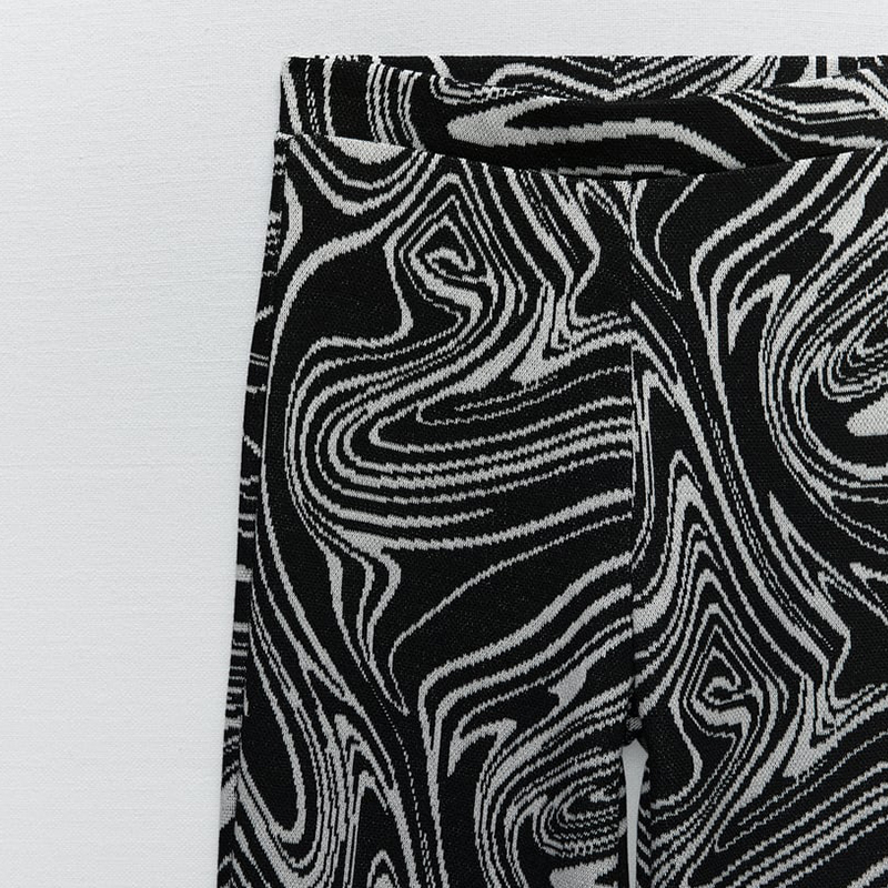 Jacquard top and trousers